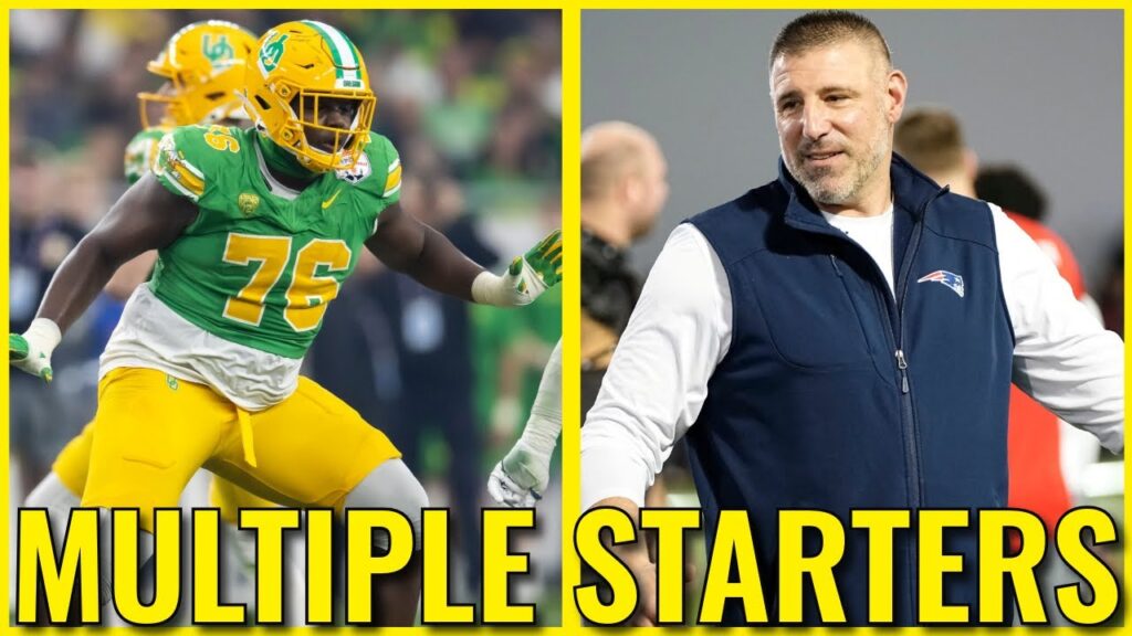What do Mike Vrabel's comments tell us about the Patriots' PLAN at tackle in the draft?